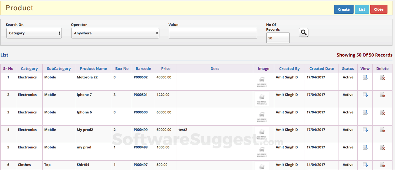 Astral Distribution Management System Screenshot1